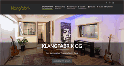 Desktop Screenshot of klangfabrik.pro